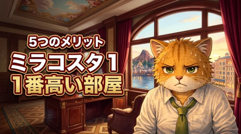 ミラコスタで1番高い部屋に泊まる5つのメリット！妻への感謝を伝える特別な旅