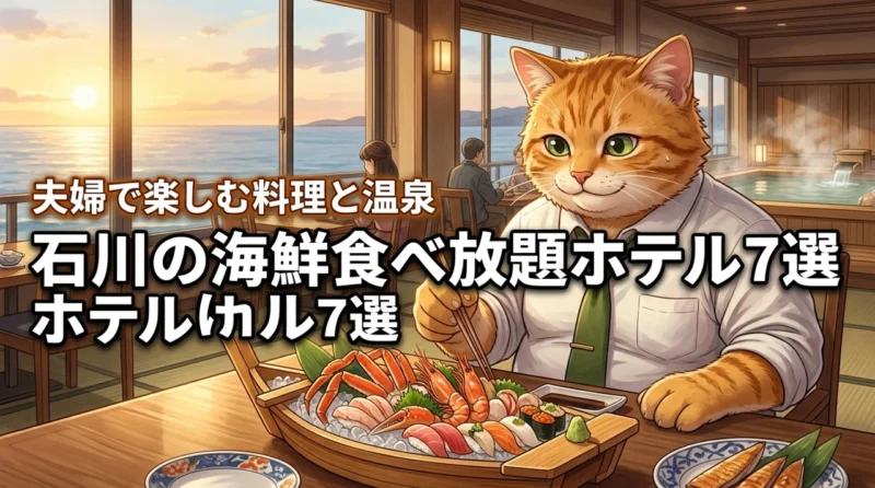 石川で海鮮食べ放題が人気のホテル7選！夫婦で楽しむ食事の質と温泉自慢の宿