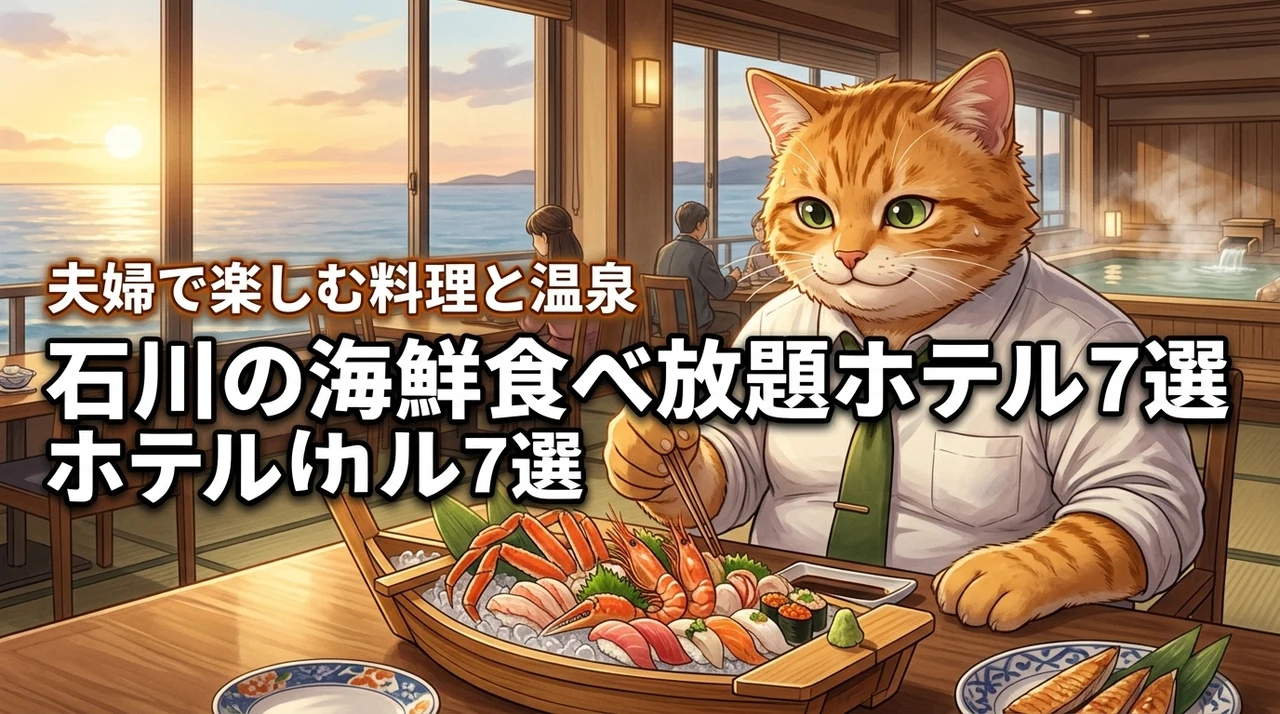 石川で海鮮食べ放題が人気のホテル7選！夫婦で楽しむ食事の質と温泉自慢の宿