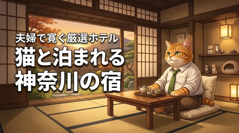 猫と泊まれる宿なら神奈川が正解！子育て後のご夫婦が愛猫と心から寛げる厳選ホテル集