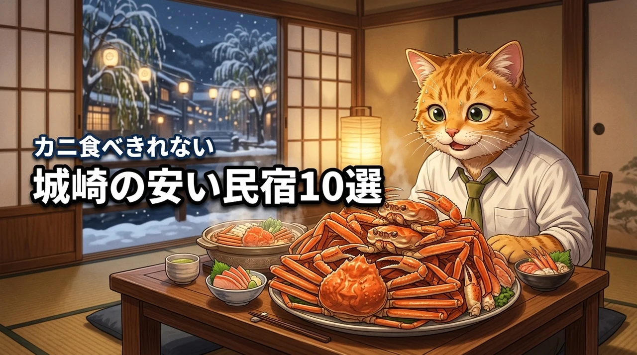 城崎で安いうえにカニが食べきれない人気の民宿10選！宿選びのコツも伝授