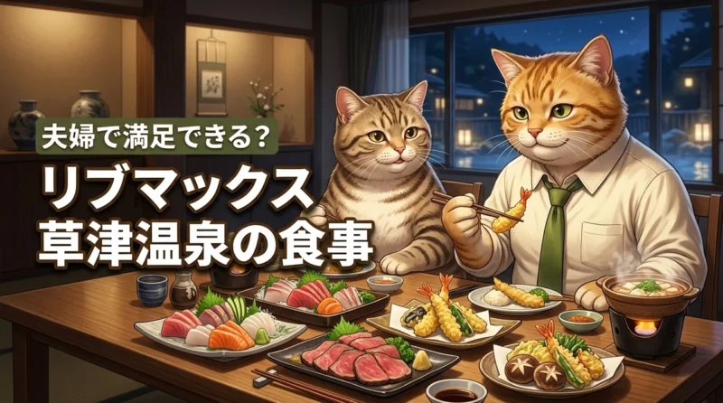 リブマックスリゾート草津温泉の食事は夫婦で満足できる？ビュッフェの質や内容を調査