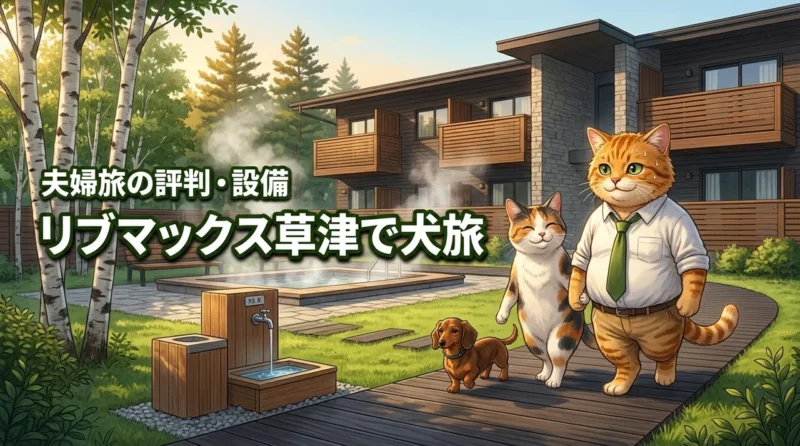 リブマックスリゾート草津温泉で犬と夫婦旅！評判や設備など気になる疑問を解決